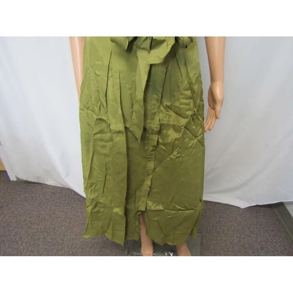 NWT Magali Pascal Hinda Silk Blend short sleeve belted flowy summer midi Dress - Picture 5 of 8